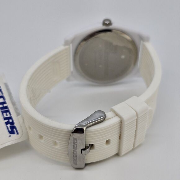 Sketchers Unisex Watch 40MM White Dial White Plastic Bands‎ New Battery - Picture 8 of 15